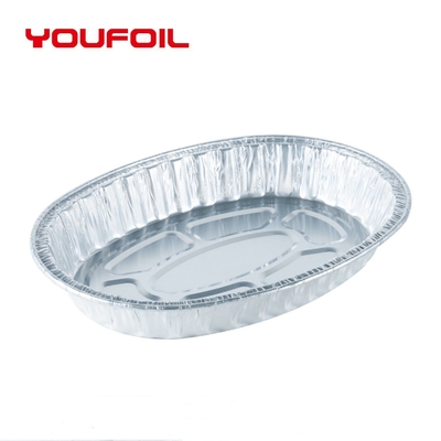 comprar 3003 folha de alumínio descartável Tray Oval Roast Customized Logo online manufacture