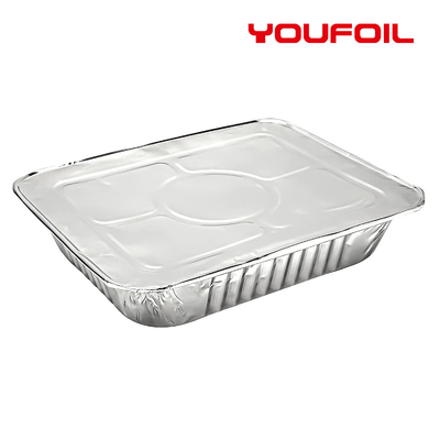 comprar Do recipiente retangular resistente da folha de alumínio da penetração meio tamanho Pan With Lid online manufacture