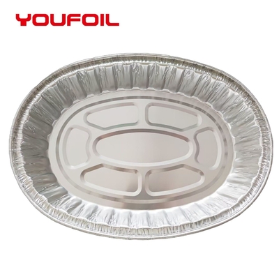 comprar Tampa plástica de alumínio oval descartável de 8006 Tray Catering Baking Pan With online manufacture