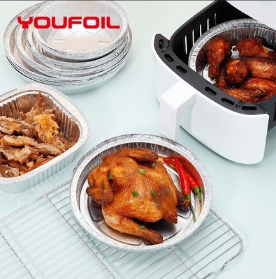 comprar Forma redonda da isolação descartável resistente do recipiente de alimento da folha de alumínio online manufacture