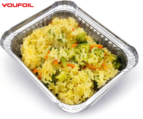 comprar Recipientes descartáveis ​​de folha de alumínio reciclável Retangular Catering para companhias aéreas online manufacture