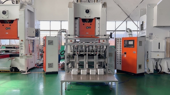 comprar 4 linha de produção máquina do recipiente da folha de alumínio das cavidades 0.8Mpa do recipiente de alumínio online manufacture