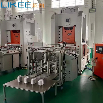 comprar 12000Pcs/h Linha de produção de recipientes de folha de alumínio de capacidade com pressão de ar requerida de 0,8MPa online manufacture