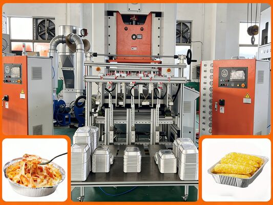 qualidade  LK-T80 Aluminum Foil Making Machine Container Hydraulic Quick Mold Change in 15 Mins Fábrica