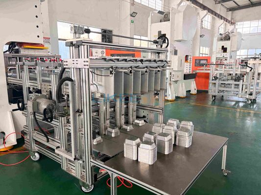 comprar Máquina de fabricação de recipientes de papel de alumínio de 63 toneladas com garantia de 1 ano e suporte técnico ao longo da vida Fabricação em linha