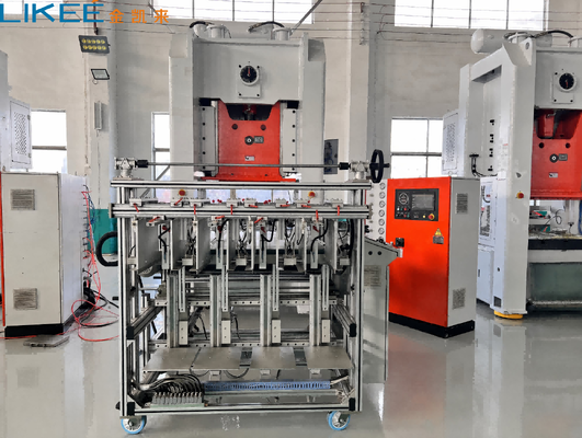 comprar Máquina de fabricação de recipientes de folha de alumínio de 80 toneladas Sistema de lubrificação fechado Produção limpa Pressão de folha de alumínio multicavidade Fabricação em linha