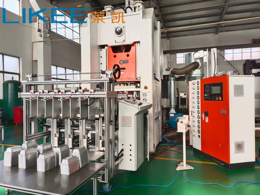 Curso de 240 mm 80 Ton Máquina Automática de Recipiente de Folha de Alumínio Siemens Motor