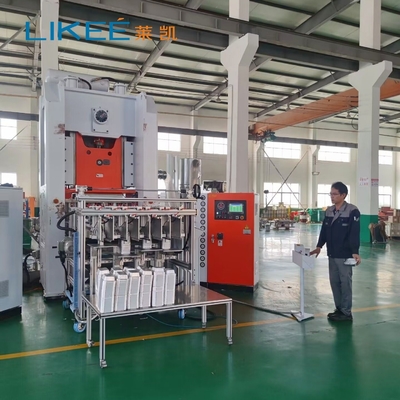 Linha semi automática de 80 Ton Aluminum Foil Container Production para o agregado familiar