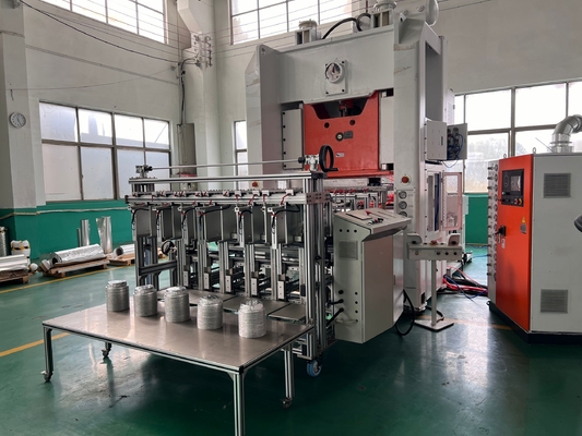 Máquina Automática para Fabricação de Recipientes de Folha de Alumínio com Controle PLC de 5 Pistas
