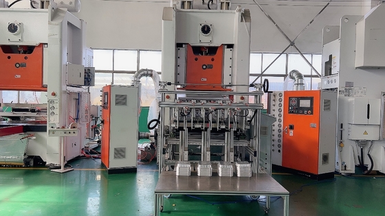 recipiente de alimento de alumínio de 380V 50HZ que faz a operação de máquina facilmente