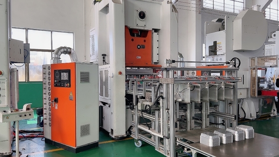 Máquina de fabricação de panelas de alumínio totalmente automática, com capacidade de 80 toneladas