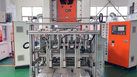 ISO14001 Certificado Siemens Motor Principal Mitsubishi PLC Máquina de Fabricação de Potes de Folha de Alumínio