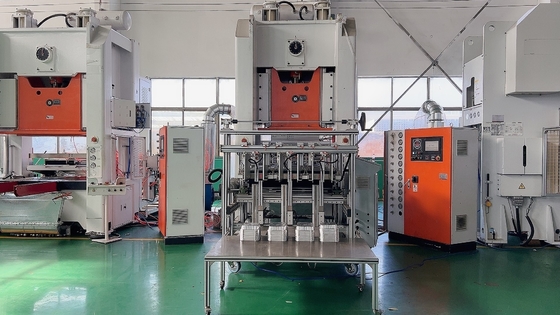 linha de produção do recipiente da folha de alumínio da caixa do recipiente de embalagem do produto comestível de 3Phase 800KN