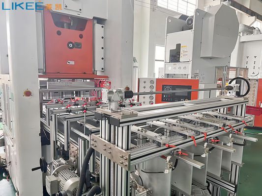 80TON pressão totalmente automática recipiente de folha de alumínio máquina de fabricação controlada por PLC