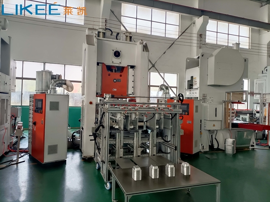 12000pcs/h Velocidade Mitsubishi PLC 4 Ways aparência branca máquina de fazer bandeja de alumínio