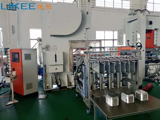 LK-T63 Máquina de fabricação de recipientes de folha de alumínio Siemens Motor Tipo C Prensa hidráulica