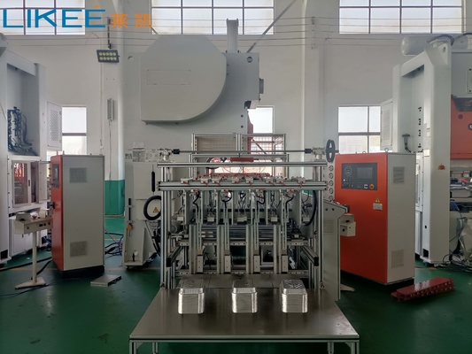Máquina de fabricação de recipientes de folha de alumínio totalmente automática de alta produtividade