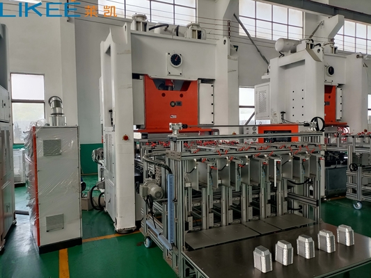 Máquina automática de fabricação de panelas de papel alumínio com motor Siemens