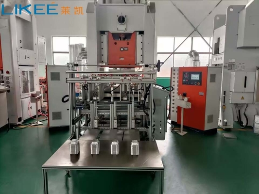 Máquina de fabricação de recipientes de papel de alumínio de prata de 80 toneladas equipada com motor Siemens