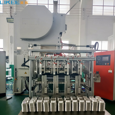 Tipo pneumático controlado 63 máquina do motor de Simense de Ton Aluminium Foil Container Making