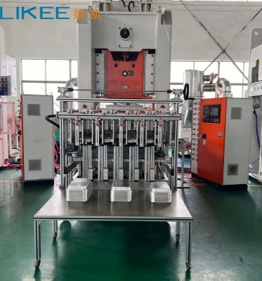 BLANCO ABD LARANJA C Quadro Pressão hidráulica Máquina de recipiente de folha de alumínio Método automático de embalagem