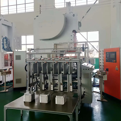 Máquina de contêineres de alimento de alumínio de 240 mm de curso com consumo de energia de 19,8 kW e capacidade de produção de 9000 pcs / hora