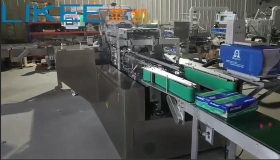 10-50 caixas/min Máquina de embalagem automática de papel de alumínio controlada por PLC para caixas de cartão