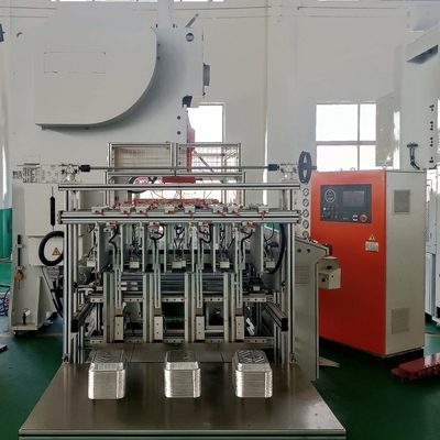 Máquina de fabricação de recipientes de papel de alumínio totalmente automatizada para embalagens de alimentos