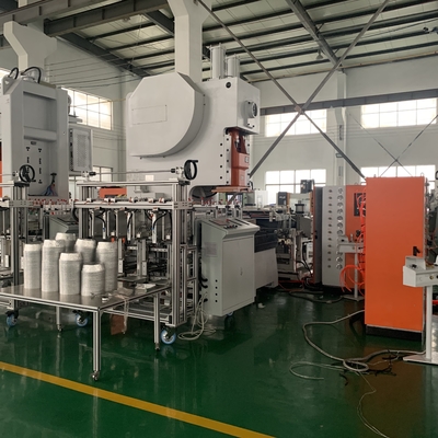 Máquina totalmente automática de fabricação de bandejas de alumínio de alta velocidade