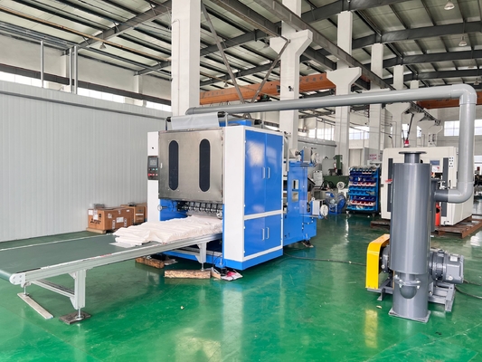 Máquina de entrelaçamento de folhas de plástico de tipo totalmente automático com um trabalho