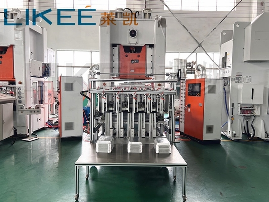 LK-T80 recipiente de alimentos folha de alumínio perfurando máquina de fabricação automática 12000 PCS por hora