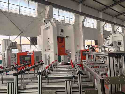 Máquina de fabricação de recipientes de folha de alumínio Forma redonda Embalagens alimentares inodoras