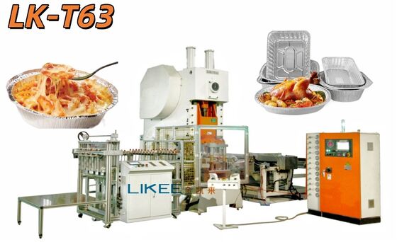 LK-T63 Picnic recipiente de alumínio folha retangular para Feezer forno máquina de fabricação de microondas
